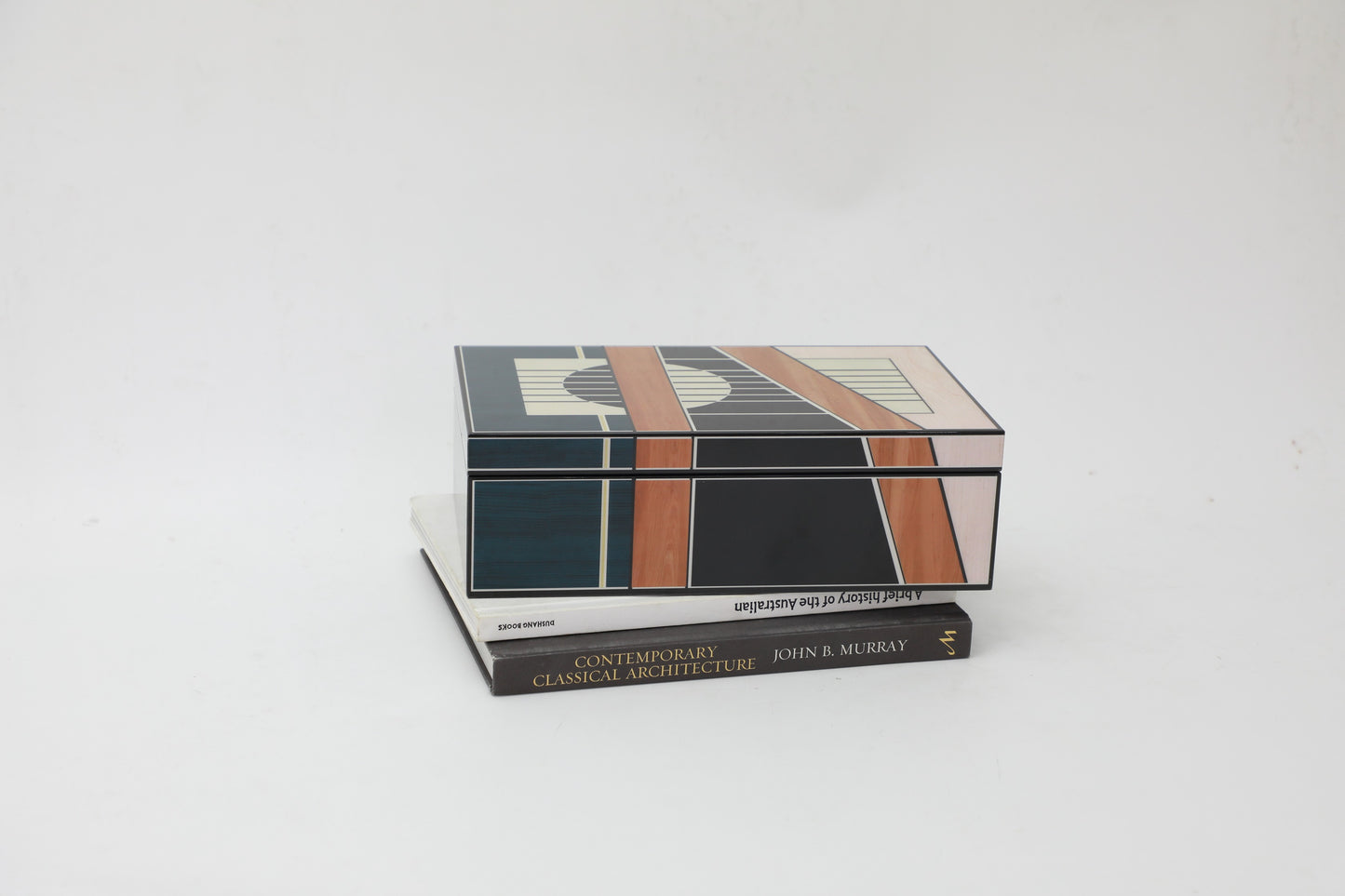 Colourful Mdf & Piano Lacquer Rectangular Storage Box (A)