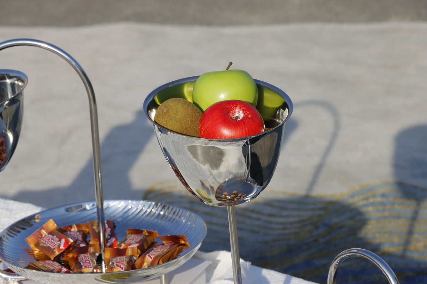 Silver S/S Steel Cake Stand