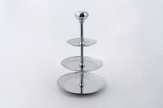 Silver S/S Steel & Aluminum Cake Stand