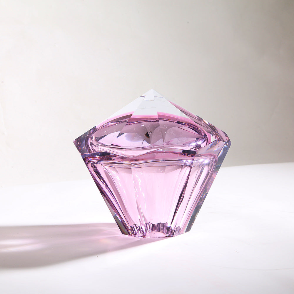 PINK HAND-MADE GLASS VASE